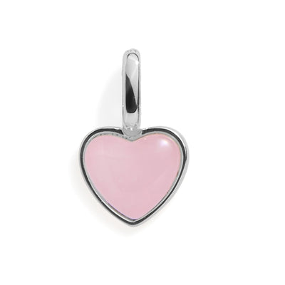 Rose Quartz Heart Charm