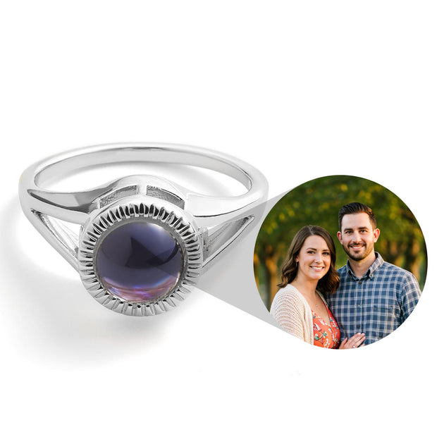 Personalized Circle Photo Ring