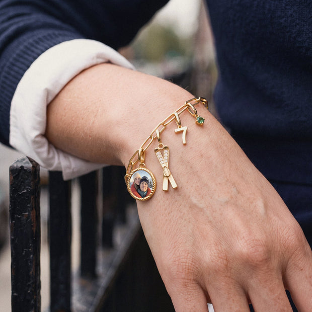 Ski Charm, worn