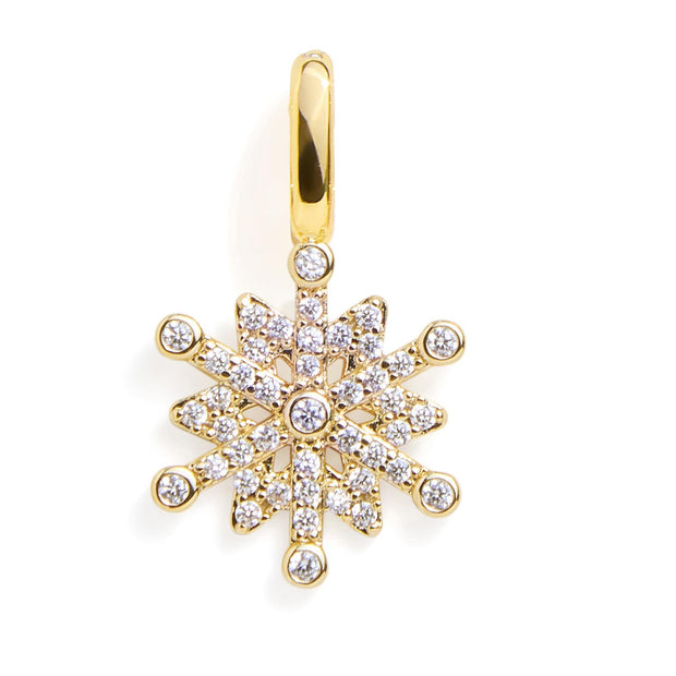 Pavé Snowflake Charm