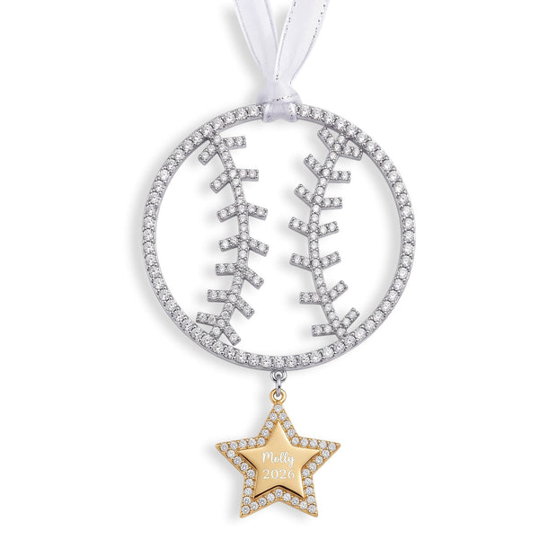 Personalized Softball Ornament — image 1 of 2