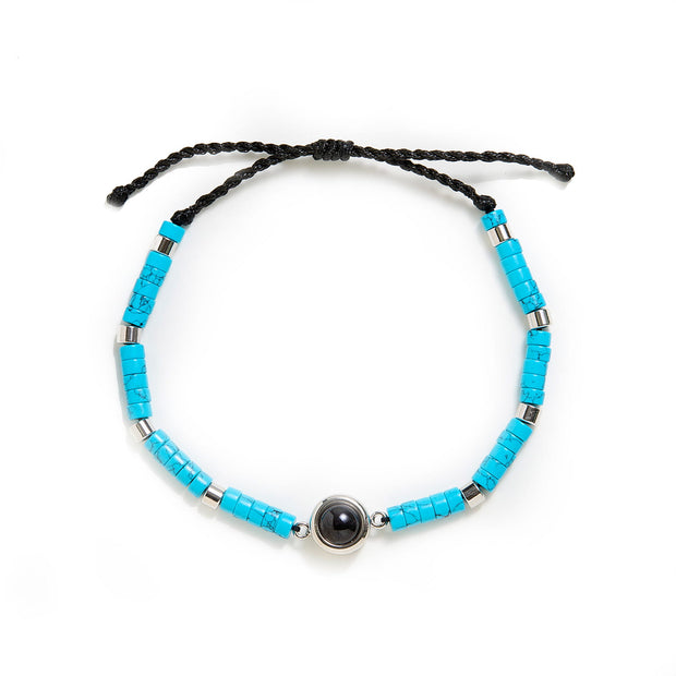 Personalized Beaded Photo Bracelet