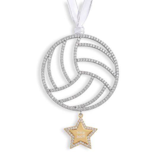 Personalized Volleyball Ornament