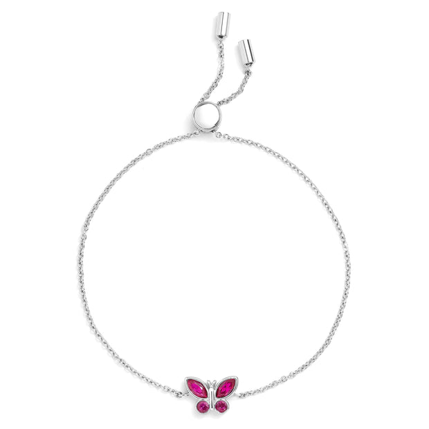 Birthstone Butterfly Bracelet