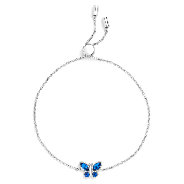 Birthstone Butterfly Bracelet