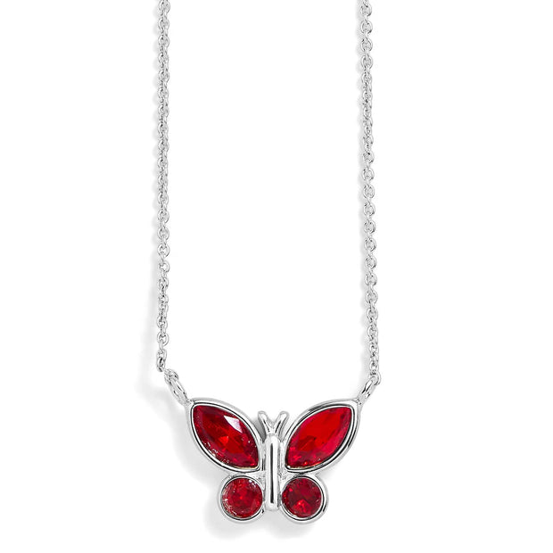 Birthstone Butterfly Necklace