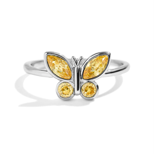 Birthstone Butterfly Ring