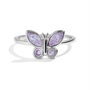 Birthstone Butterfly Ring