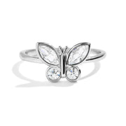 Birthstone Butterfly Ring