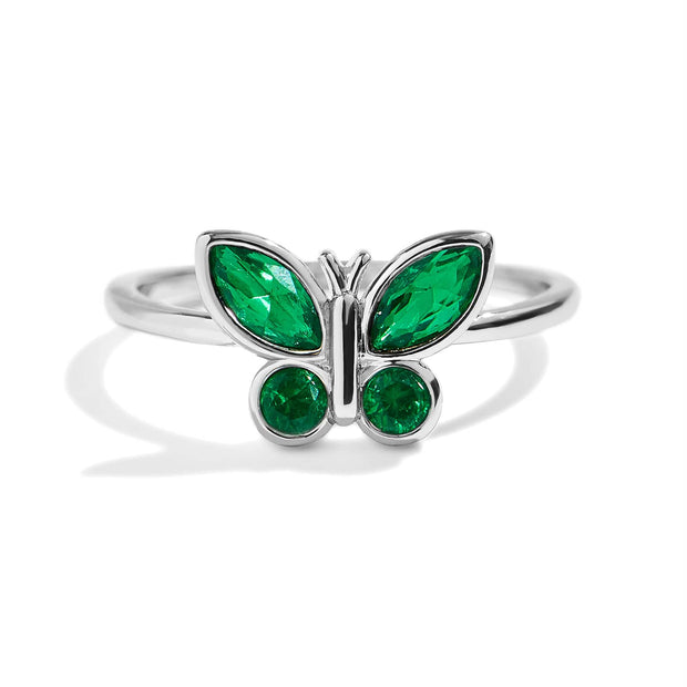 Birthstone Butterfly Ring