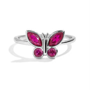 Birthstone Butterfly Ring