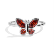 Birthstone Butterfly Ring