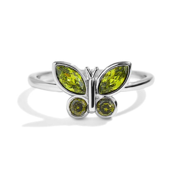 Birthstone Butterfly Ring