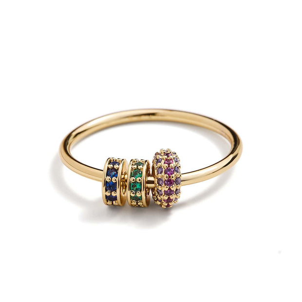 Rondelle Trio Fidget Ring