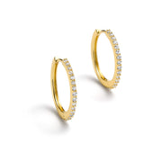 Pavé Hoop Earrings