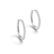 Pavé Hoop Earrings