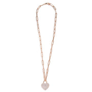 Pavé Heart Pendant Necklace