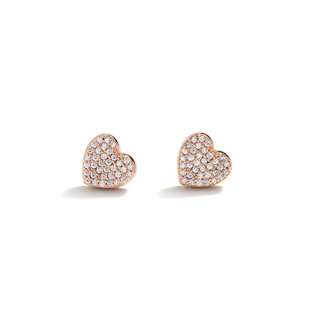 Pavé Heart Earrings