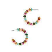 Beaded Hoop Earrings