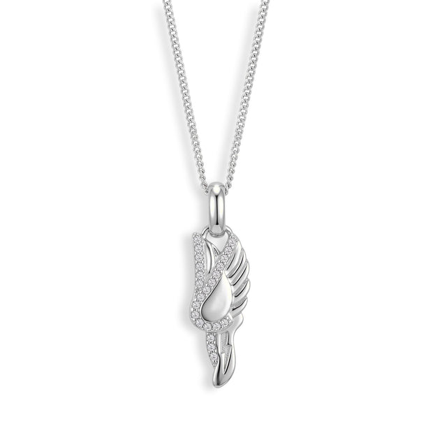Winged Running Shoe Necklace — image 2 of 4
