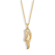 Winged Running Shoe Necklace — thumbnail 1 of 4