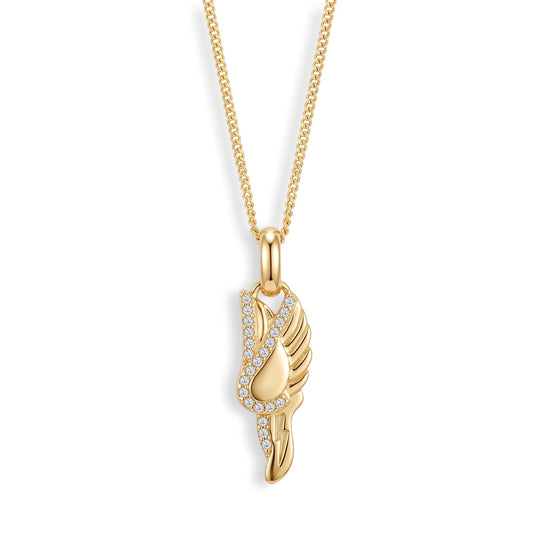 Winged Running Shoe Necklace