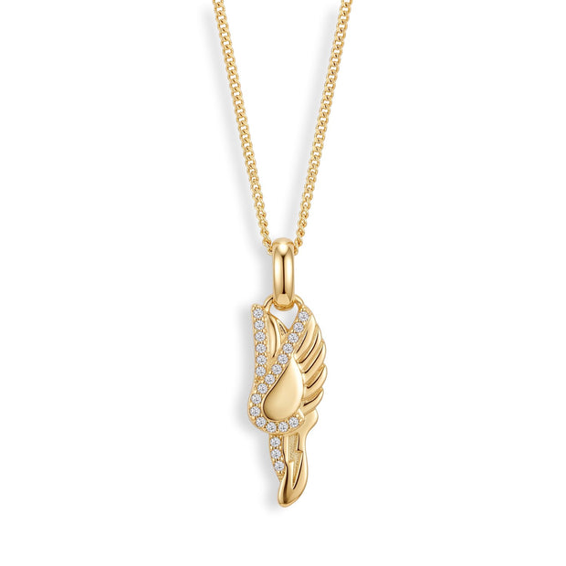 Winged Running Shoe Necklace — image 1 of 4
