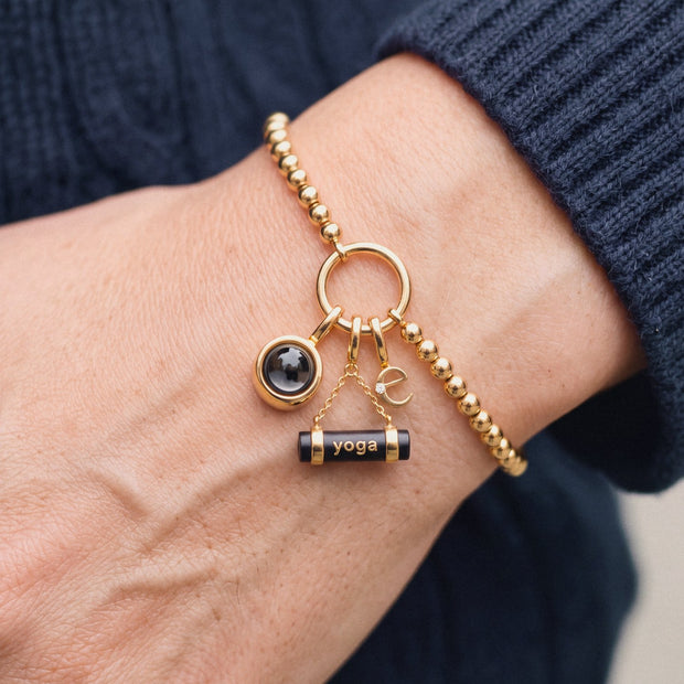 Yoga Mat Charm, worn