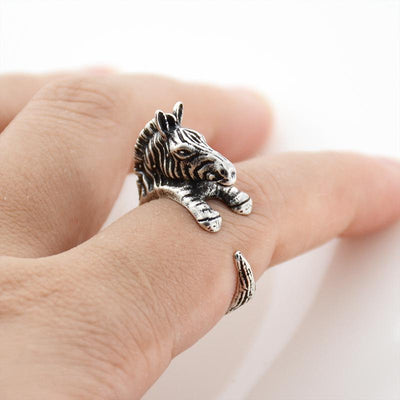 Zebra Wrap Ring