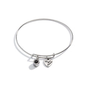 Personalized Photo Bangle With Best Friend Charm