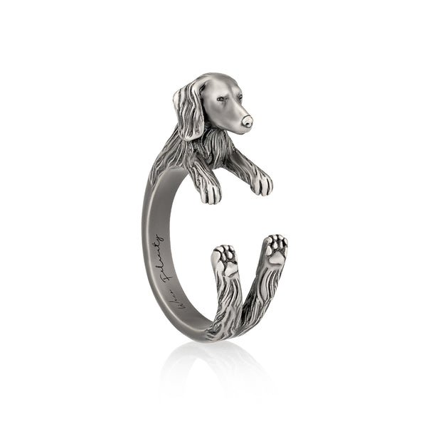 Long Haired Dachshund Wrap Ring