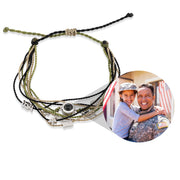 Personalized Photo Bracelet With Military Charms