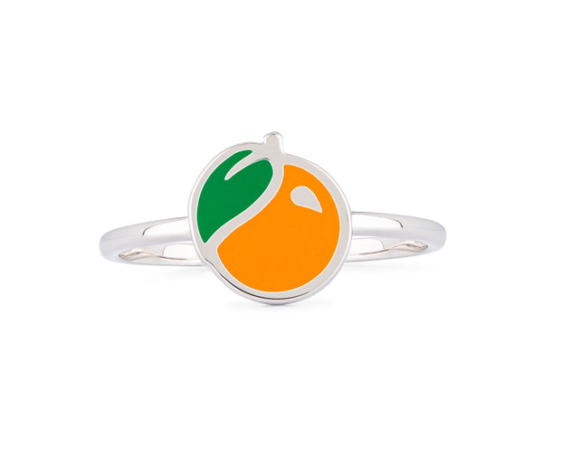 Enamel Orange Ring