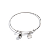 Personalized Photo Bangle With Paw Charm