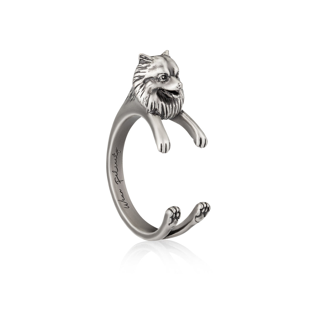 Designer Pomeranian Ring in 999 Silver Brand cheapest New