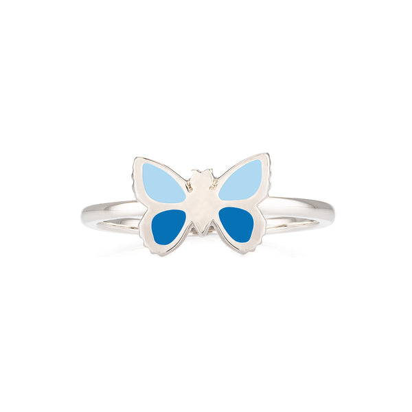Silvery Blue Butterfly Ring – Wear Felicity